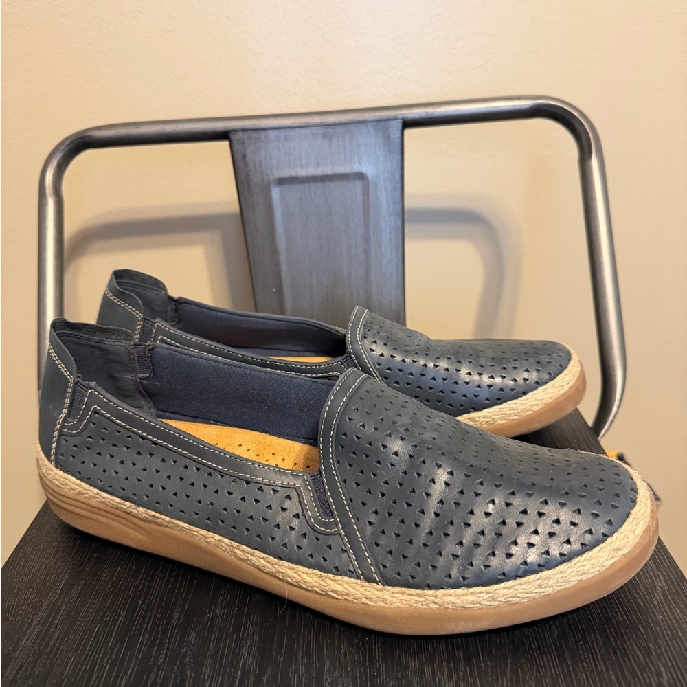Clarks Blue Espadrilles Sz 11